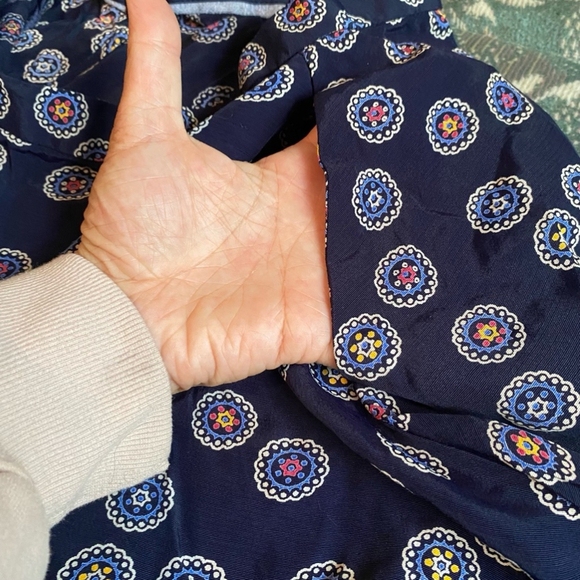 Vintage Y2K A Line Button Closure Geometric Banana Republic Skirt Size 4 Multi - Picture 8 of 10